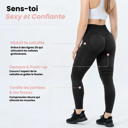 Cellulite 3D Leggings - Rose