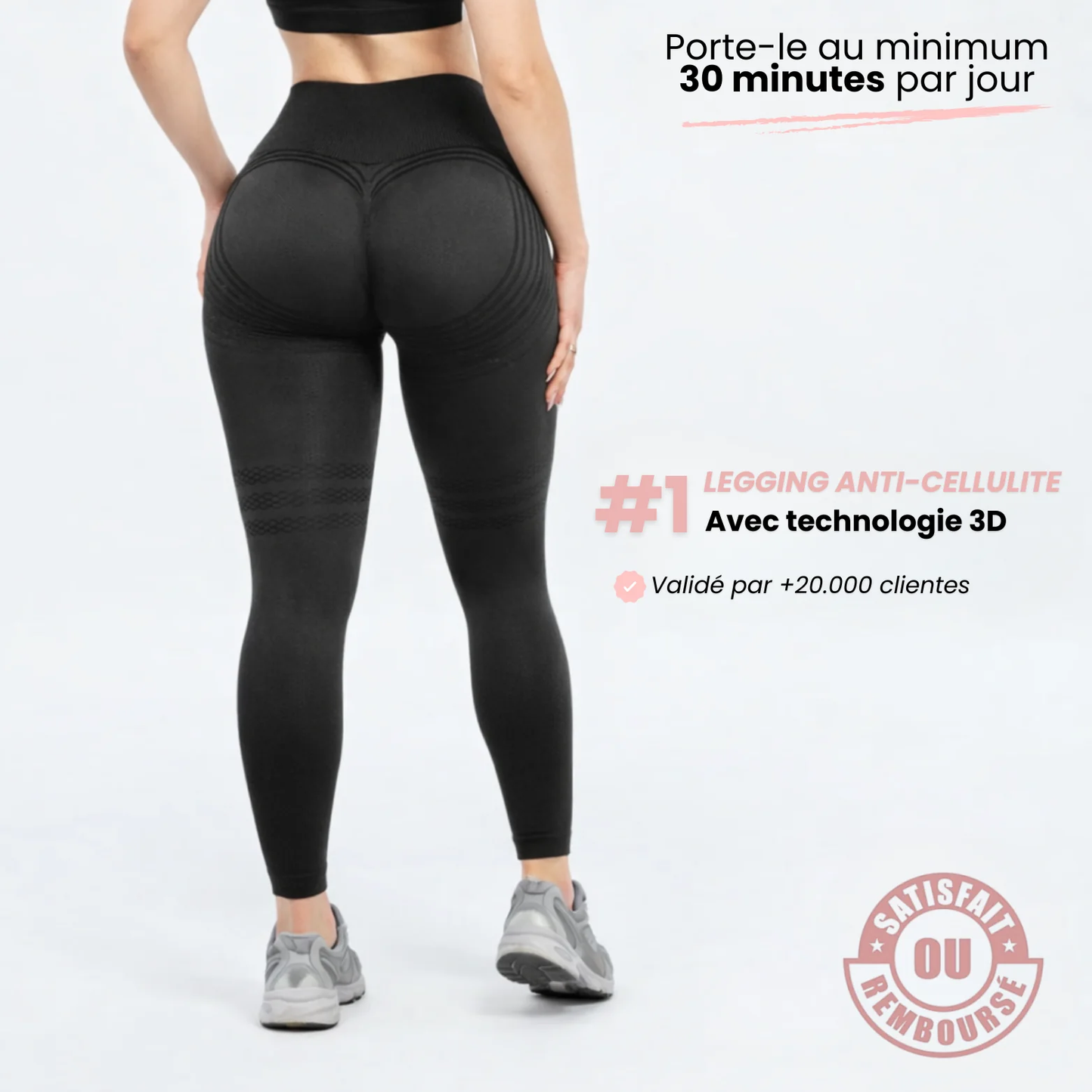 Cellulite 3D Leggings - Rose