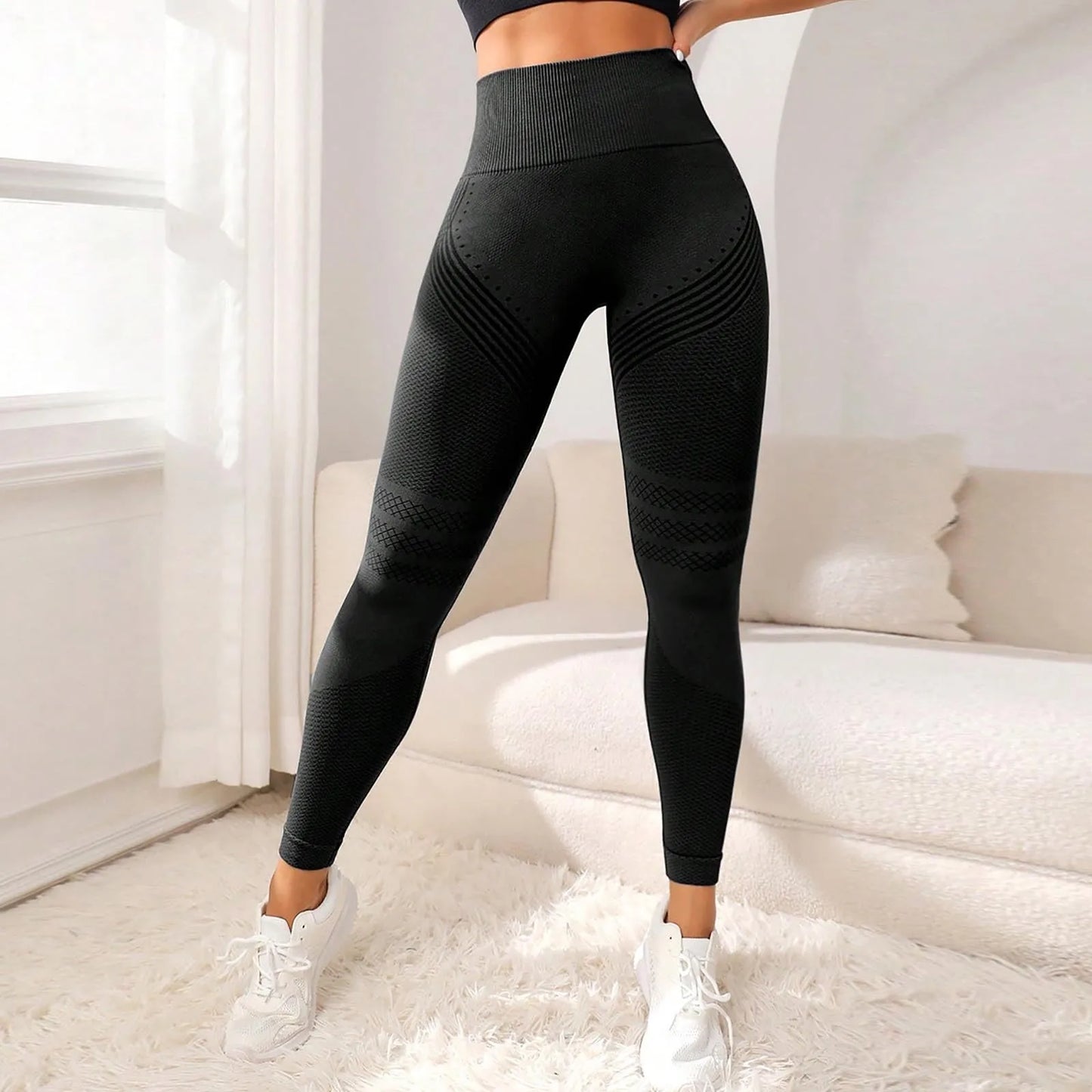 Cellulite 3D Leggings - Beige